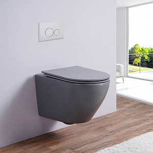 Унитаз подвесной ESBANO - AZALEA (Matt Grey)